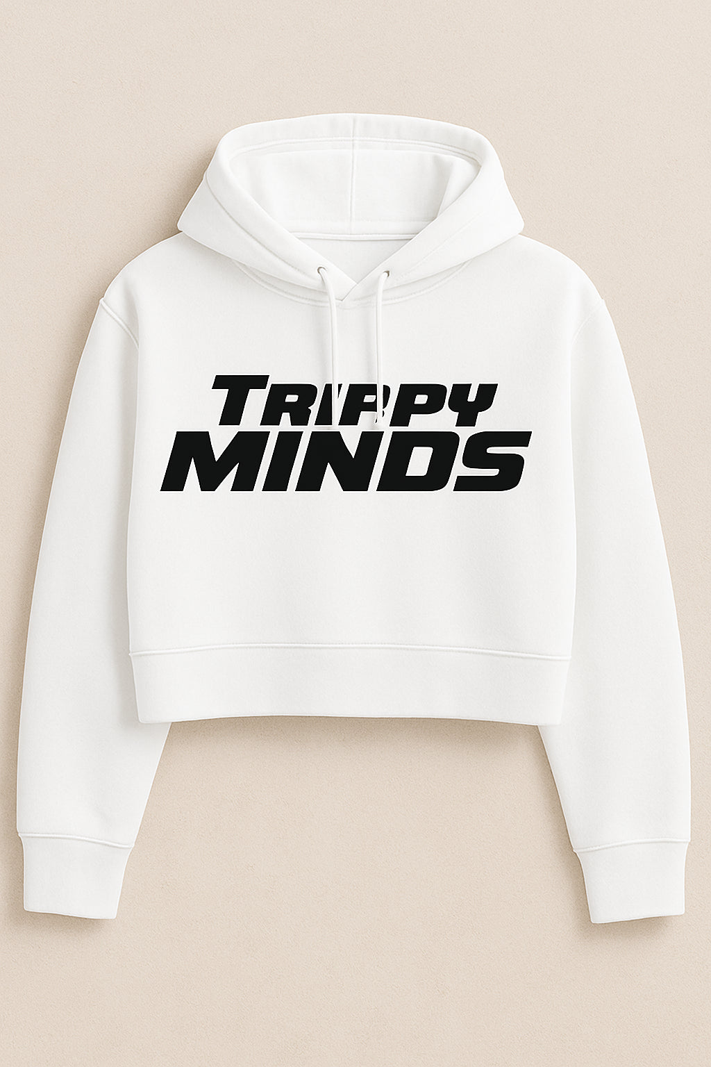Trippy Minds Crop Hoodie