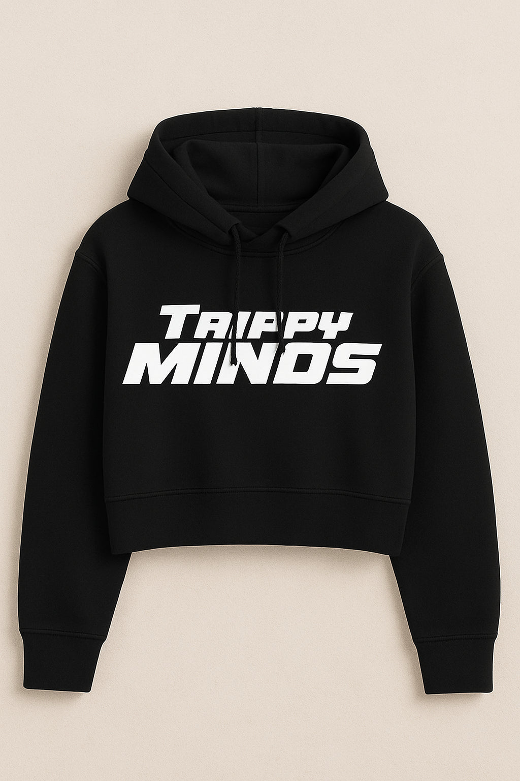 Trippy Minds Crop Hoodie