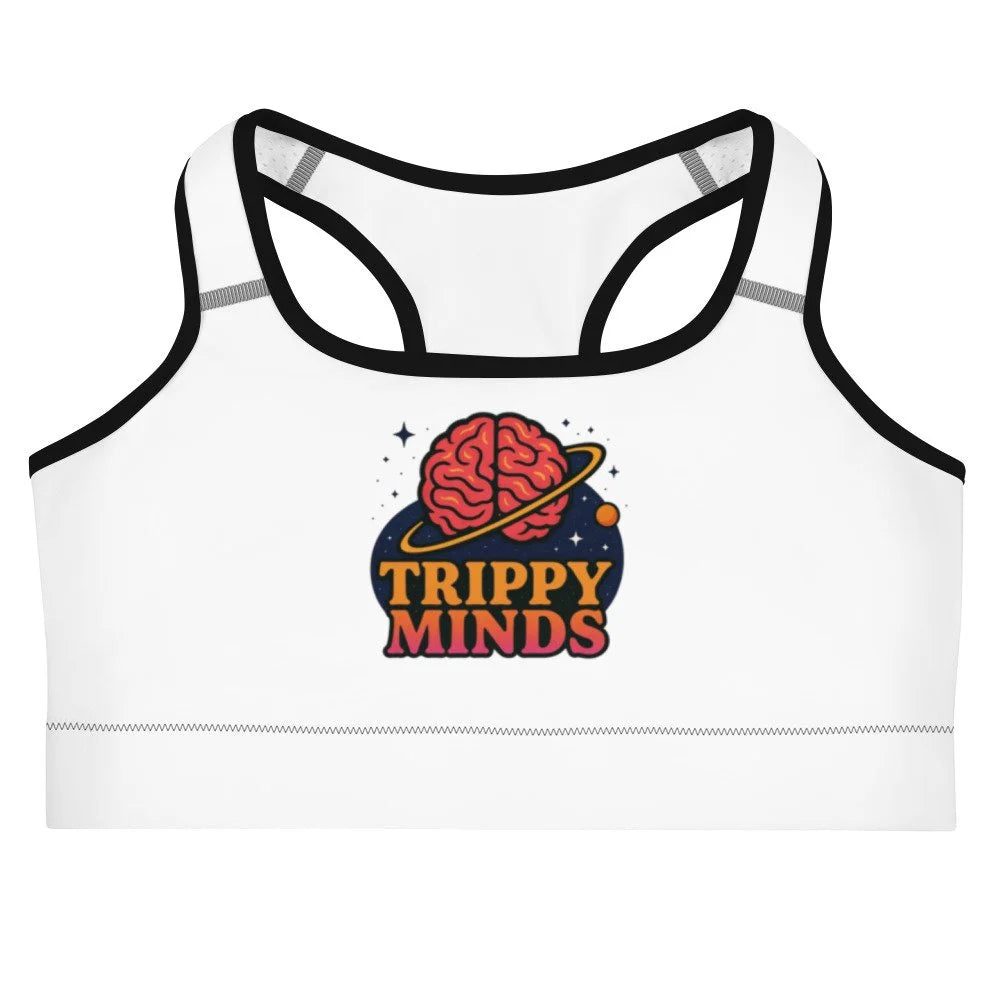 Trippy Minds Graphic Sports bra