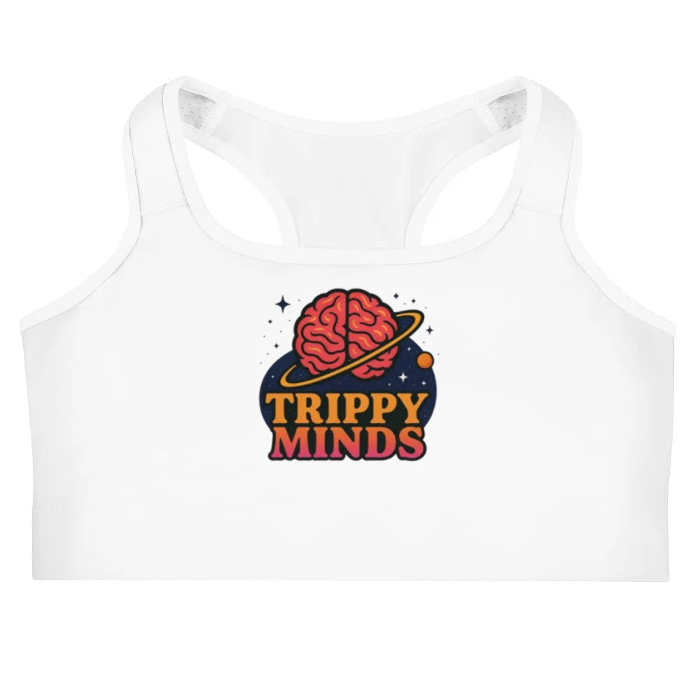 Trippy Minds Graphic Sports bra